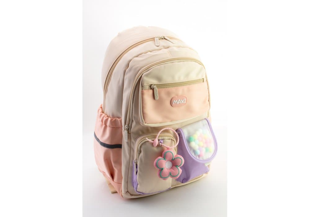 Рюкзак 2от.,3карм. 18" №90187-milk white(20)