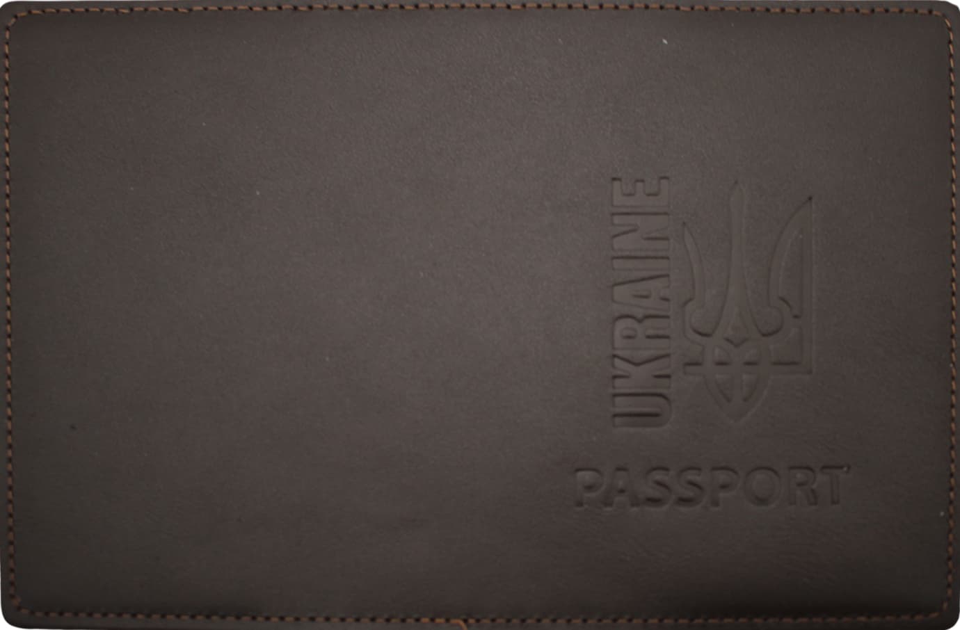 Обклад. Passport Ukraine Тризуб шкіра шокол. тисн. №54591