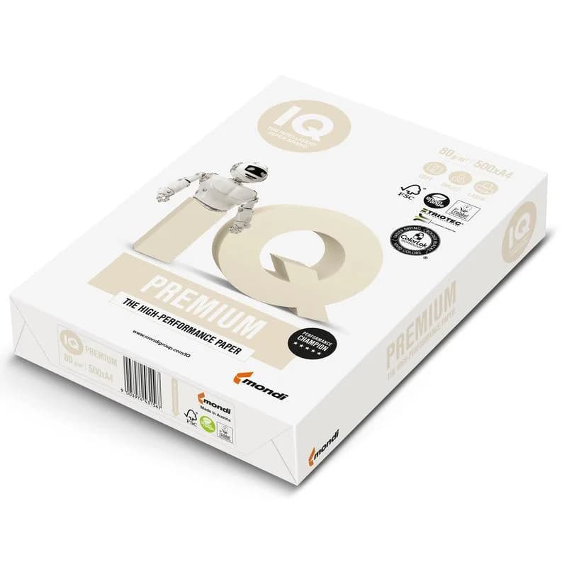 Папір офісний А4 "IQ Premium (Mondi)" 80г/м2 A (500арк)(5)(200)