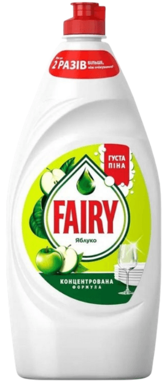 Миючий засіб д/посуду "Fairy" 900мл Зелене яблуко(12)