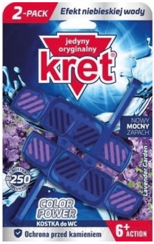 Підвісний блок д/туалету твердий "Kret" Power Lavender 2x40мл №2611