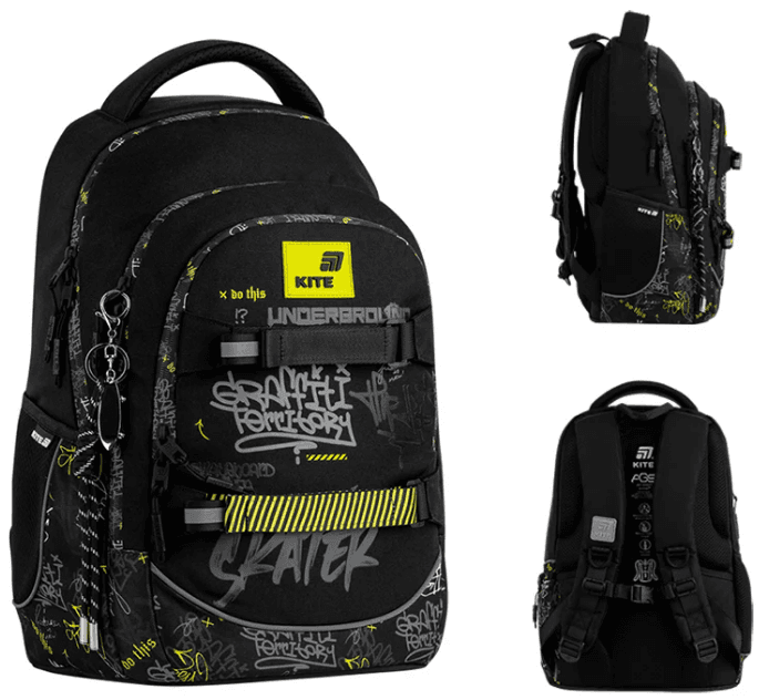 Рюкзак "Kite" Education teens Graffiti 2от.,7карм. №K26-727M-4