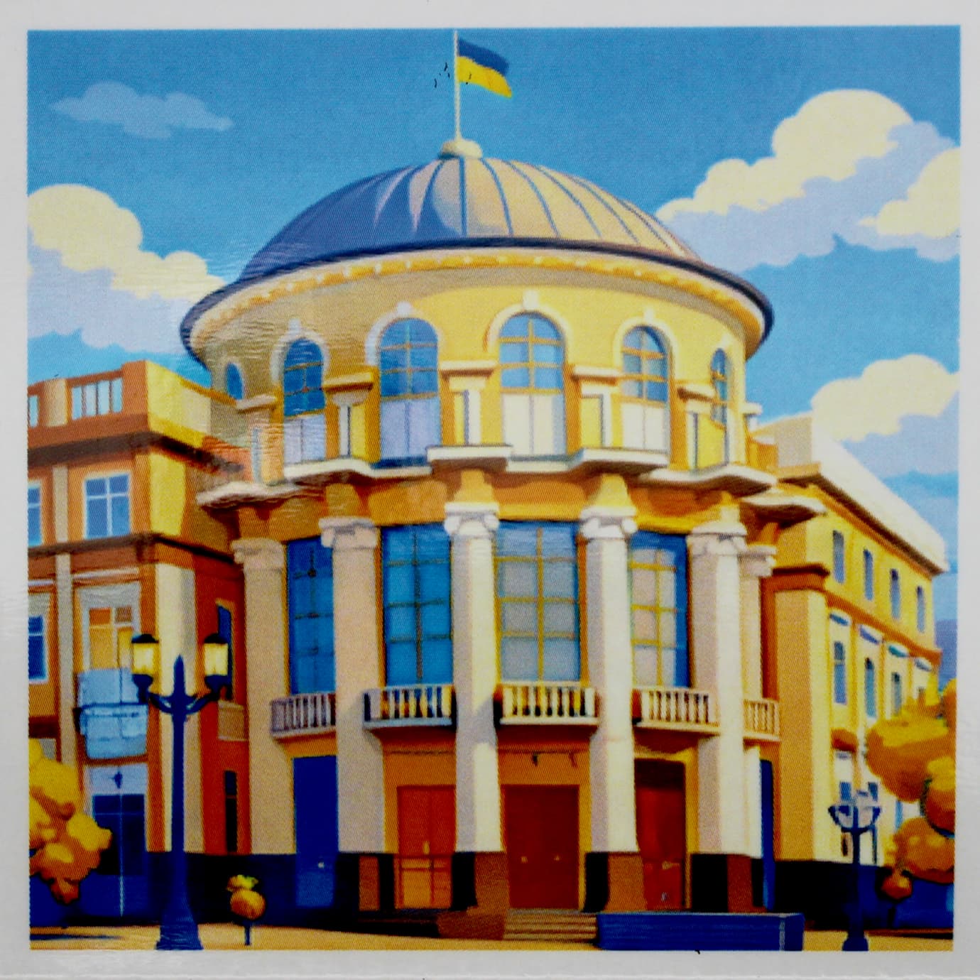 Магнит 7х7  №12 "Областной Совет"/НСВ/