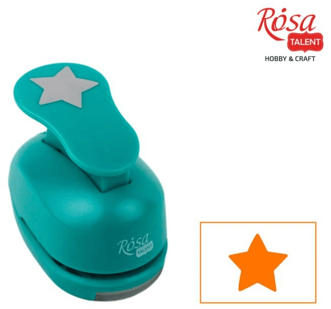 Дирокол "Rosa Talent" Зірка 2,5см №881009(12)