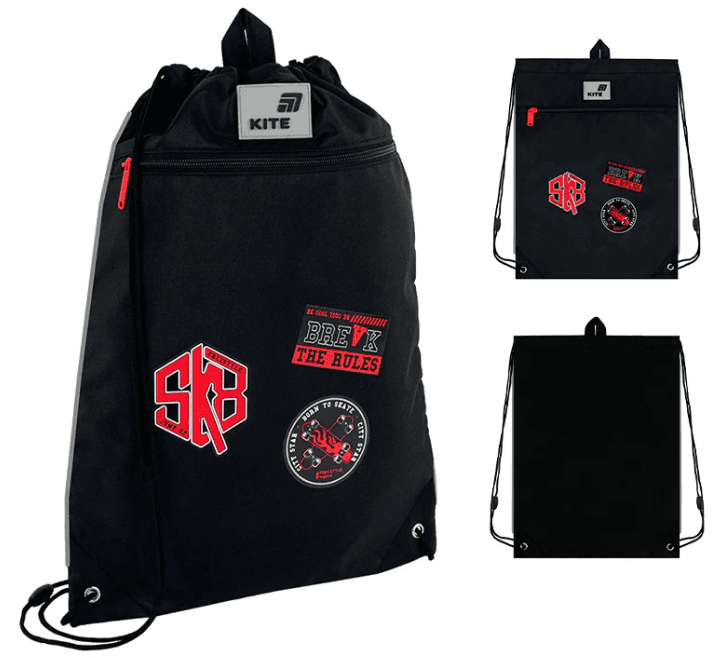 Сумка для обувь "Kite" Break the Rules 1от.1карм. №K26-601M-17