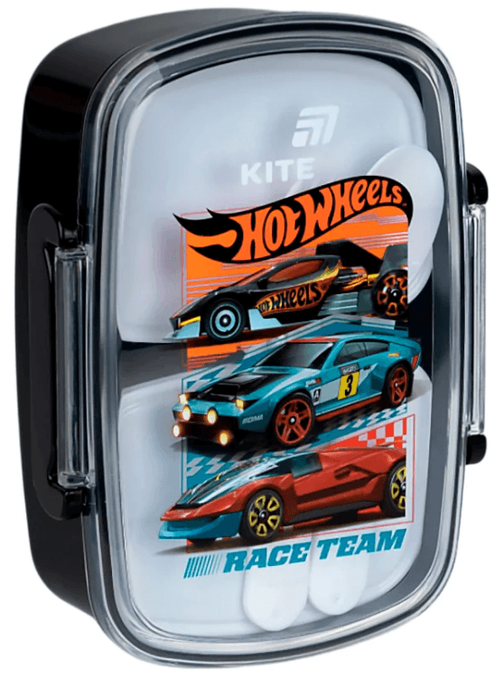 Ланч бокс пласт. "Kite" 750мл Hot Wheels з наповненням №HW26-181