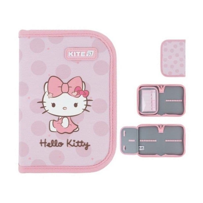 Пенал "Kite" Hello Kitty 1від.,б/н,з 1 відворотом №HK26-621-1