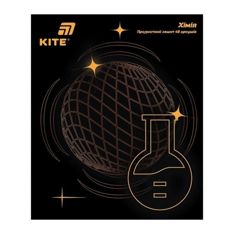 Зошит 48арк. кліт. "Kite" Предметка- Хімія софт тач+УФ,Lumen №K26-240-6(10)(200)