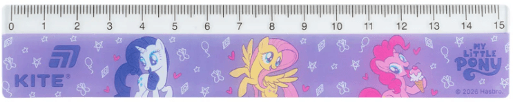 Лінійка пласт. 15см "Kite" №HP26-090 My Little Pony(100)