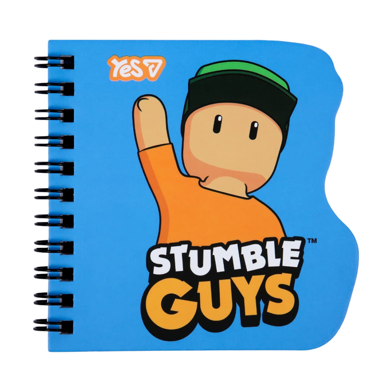 Блокнот пруж. подв. 100х100мм 30арк. кліт. "Stumble Guys Blue" фігурн №152186/Yes/(30)(60)