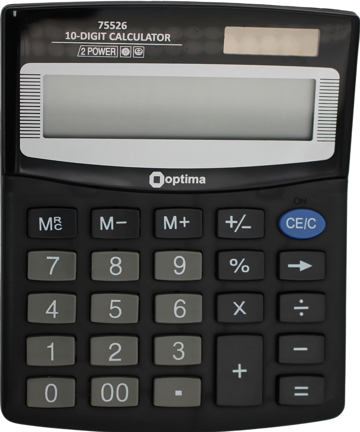  Калькулятор Optima 10-розрядний 125х100х27мм (1) (20) №O75526