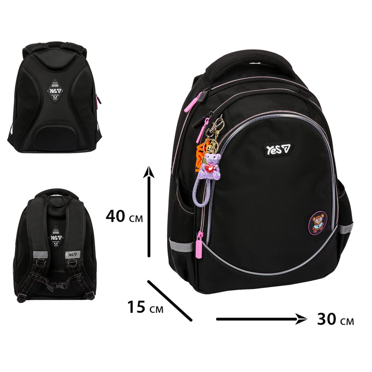 Рюкзак "Yes" S-116М Glow in Style 2отд.,3карм.№550501