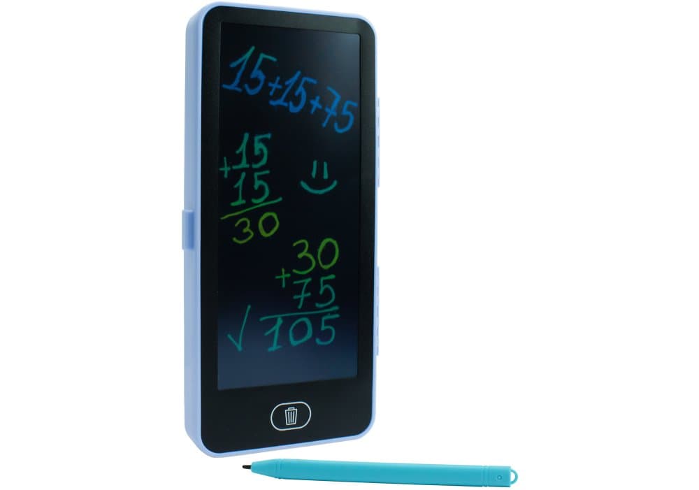Пенал "Maxi" пласт. с LCD экраном,спец.ручка,бат-ка 3v,20,2х7,8х3см,1отд.,голуб. №MX86901