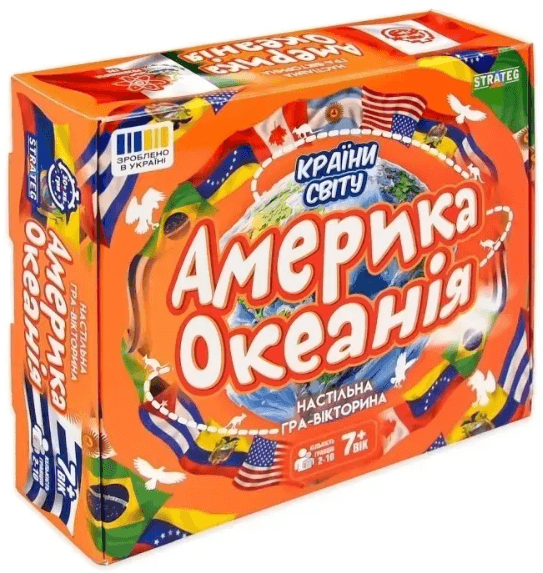 Игра наст. "Страны мира Америка и Океания" №31104/Strateg/
