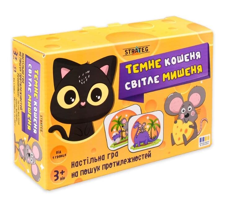 Игра наст. "Тёмный котёнок&Светлый мышонок" №31037/Strateg/