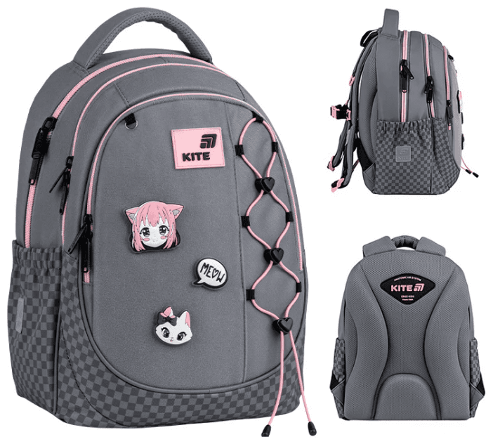 Рюкзак "Kite" Education Meow 3от. 2карм. №K26-700M-3
