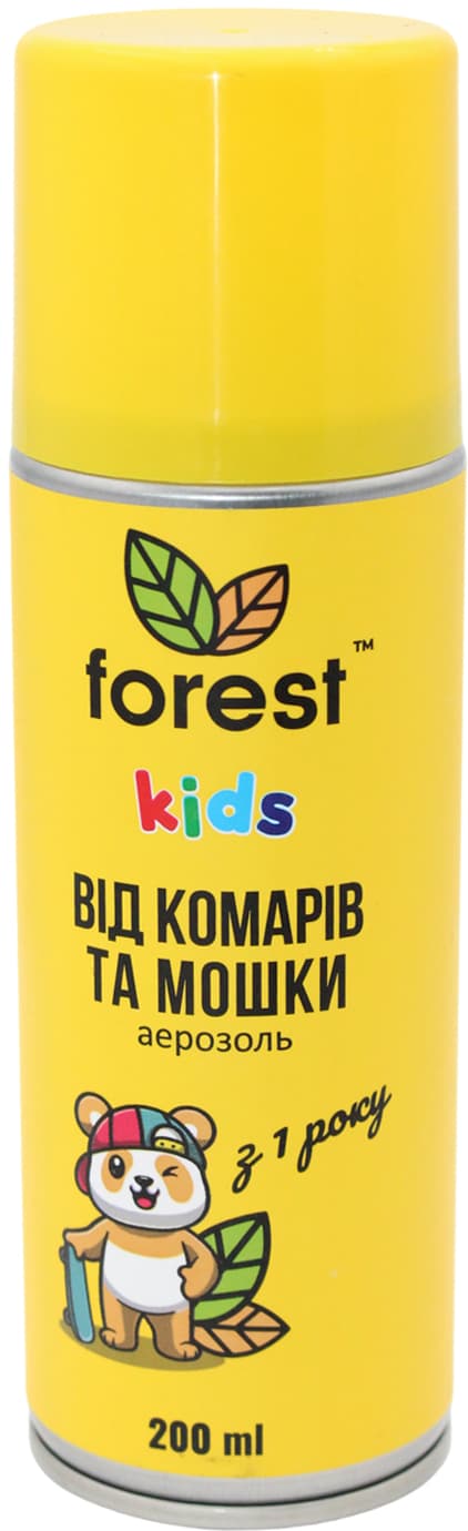 Аэрозоль "Forest Kids" от всех летающих и ползающих насекомых  200мл №2841