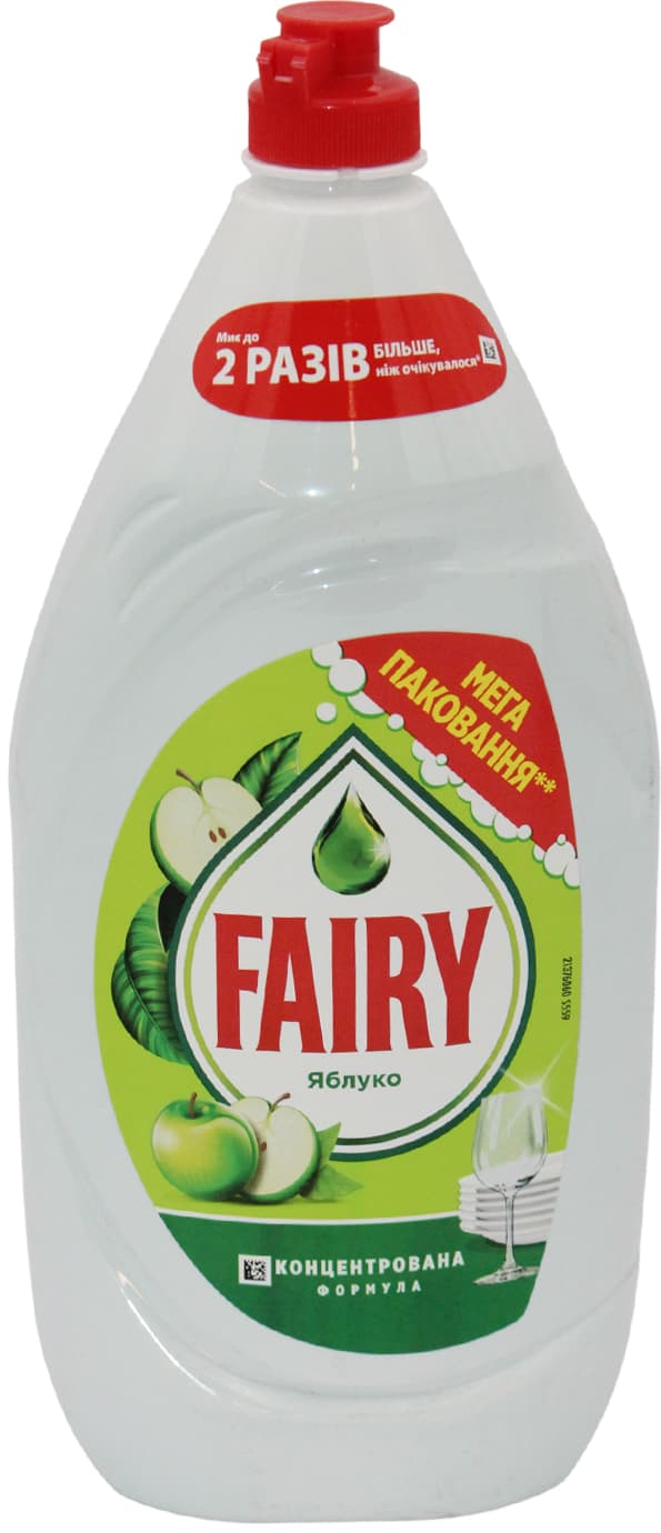 Миючий засіб д/посуду "Fairy" 1,35л Зелене яблуко(9)