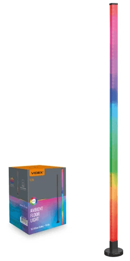 Лампа напольная Videx LED TF20 RGB 10W №VL-TF20-RGB black