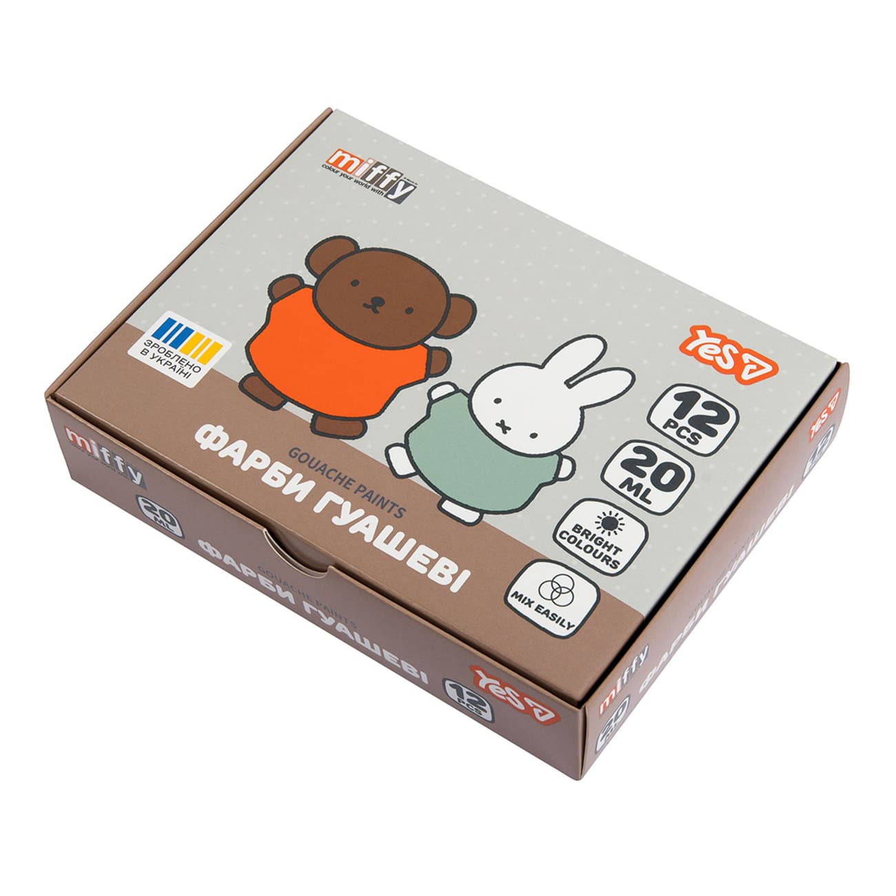 Гуаш "Yes" Miffy 12кольор. 20мл №230446(12)(24)
