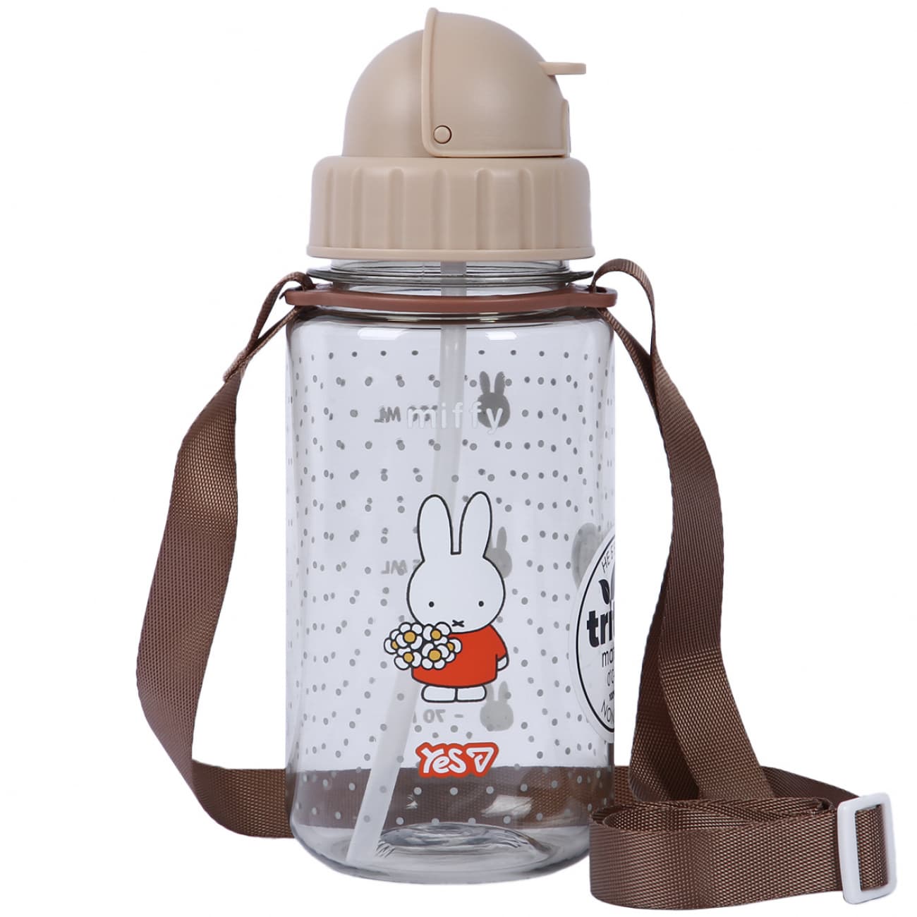 Бутылка для воды пласт. "Yes" 360мл Miffy №708839
