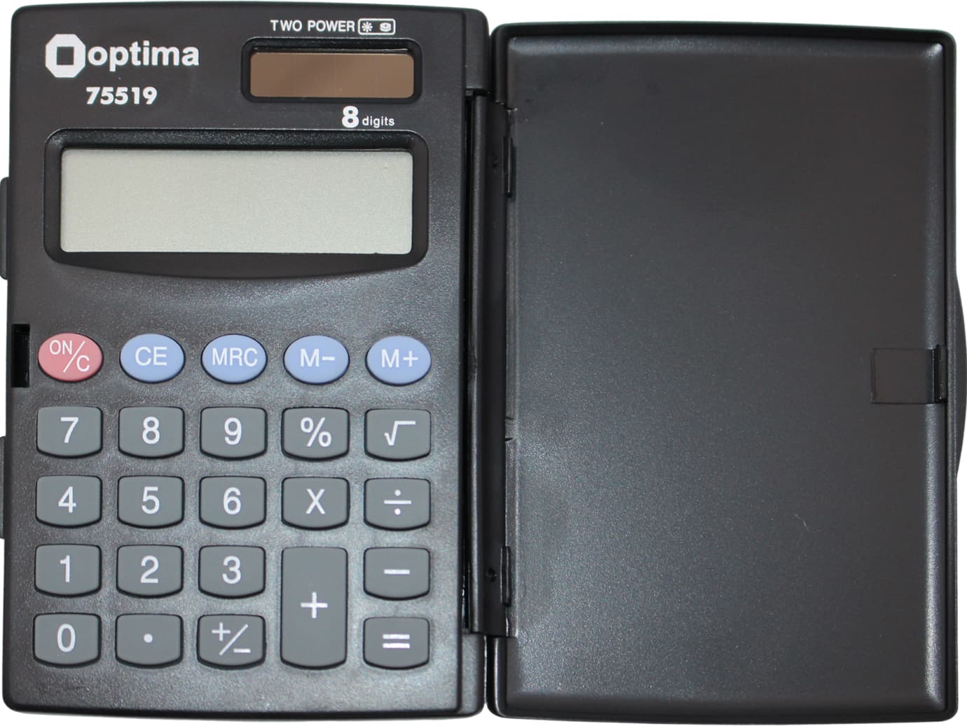  Калькулятор Optima 8-розрядний, кишеньковий 103х67х10мм № O75519