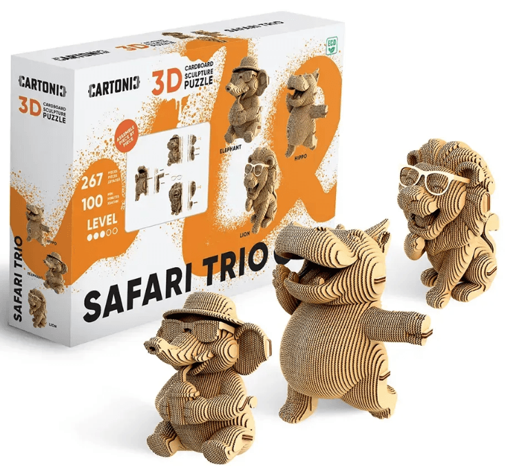 Пазли 3D "Cartonic" Safari Trio
