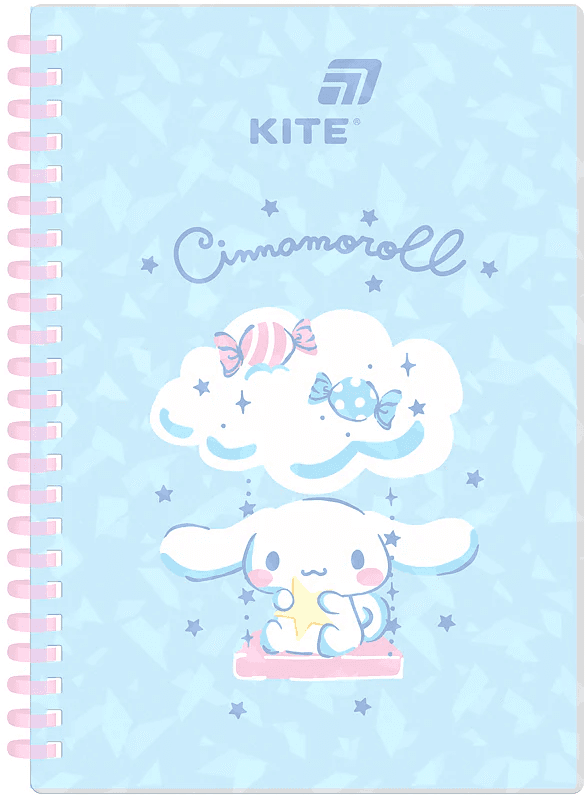 Блокнот пруж. А5 80арк. кліт. "Cinnamoroll" №CR26-277/Kite/