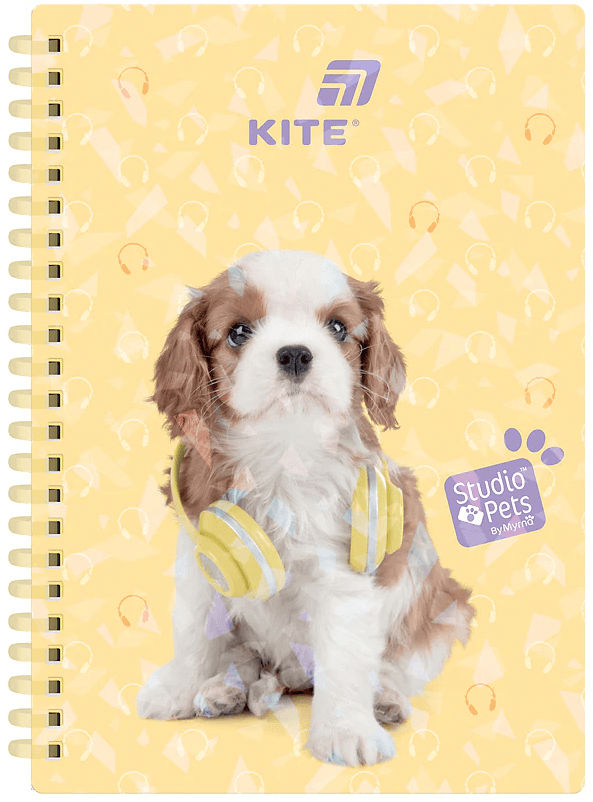 Блокнот пруж. А5 80арк. кліт. "Studio Pets" №SP26-277/Kite/