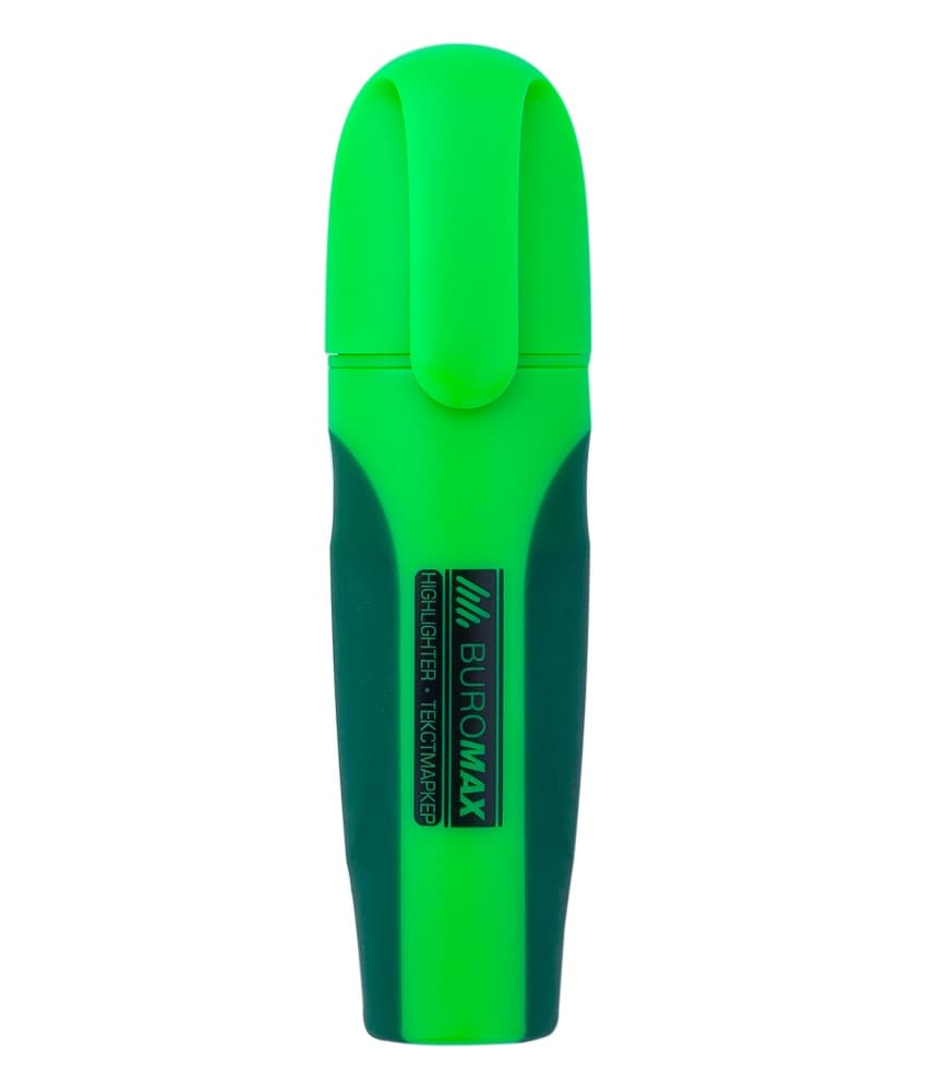 Текстмаркер "Buromax" №BM.8904-04 клин. Neon 2-4мм зелений