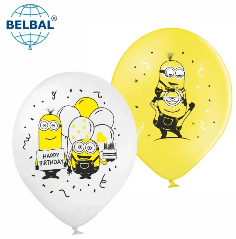 Кулька повітр. латексна 12"/30см "Посіпаки міньони"/BelBal/(25)