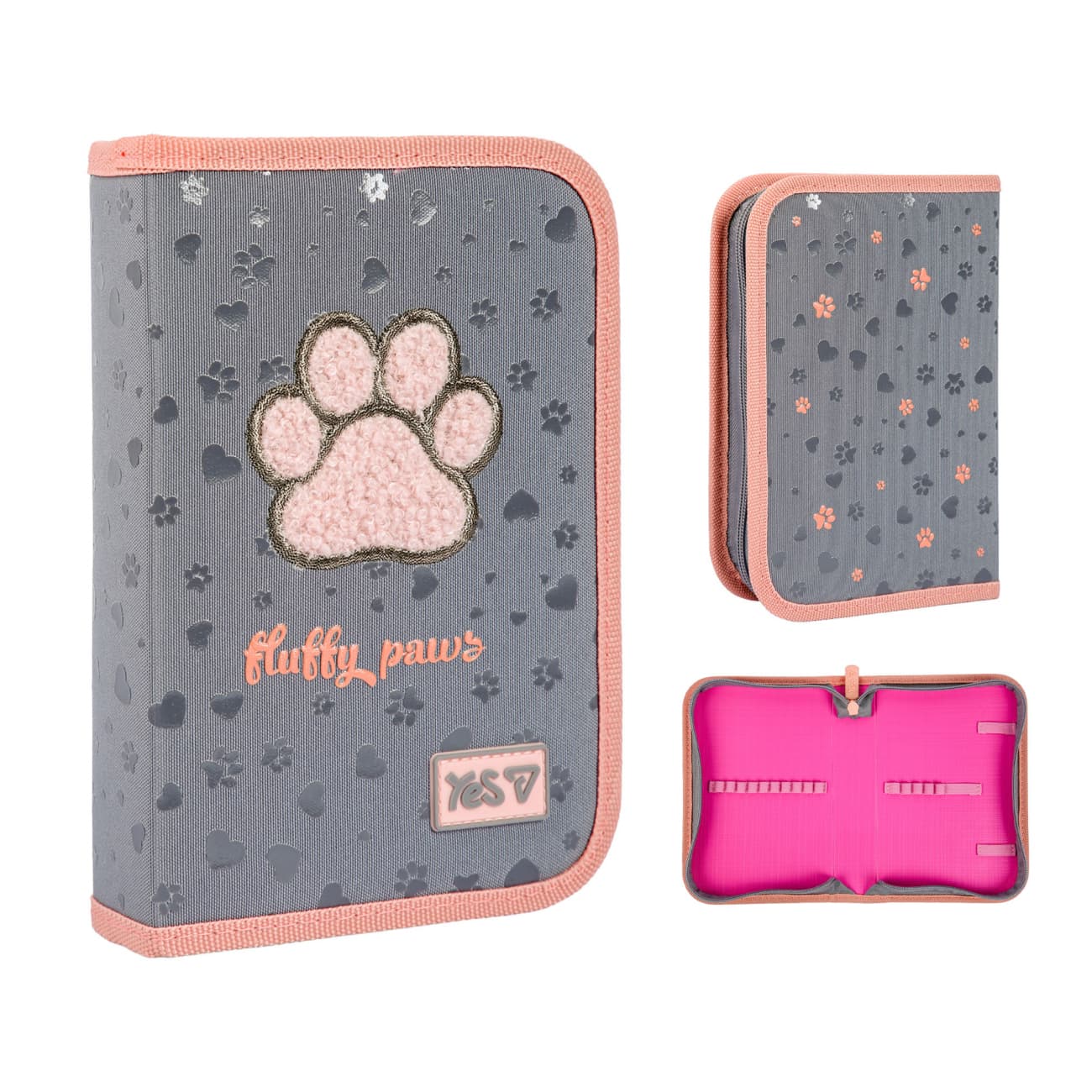 Пенал "Yes" Cute paws тв.,одинар.,без клап. №HP-02/533866/Р-26