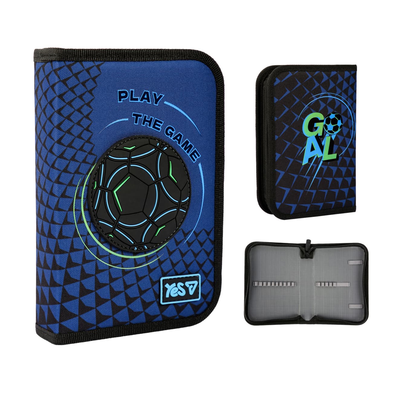 Пенал "Yes" First Goal тв.,одинар.,без клап. №HP-02/533725/Р-26