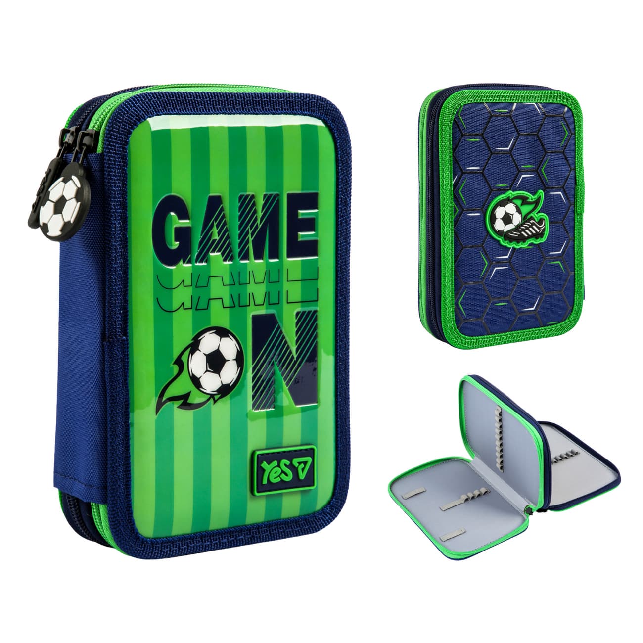 Пенал "Yes" Football Fan твердий, подвійн. №HP-01/533714/Р-26