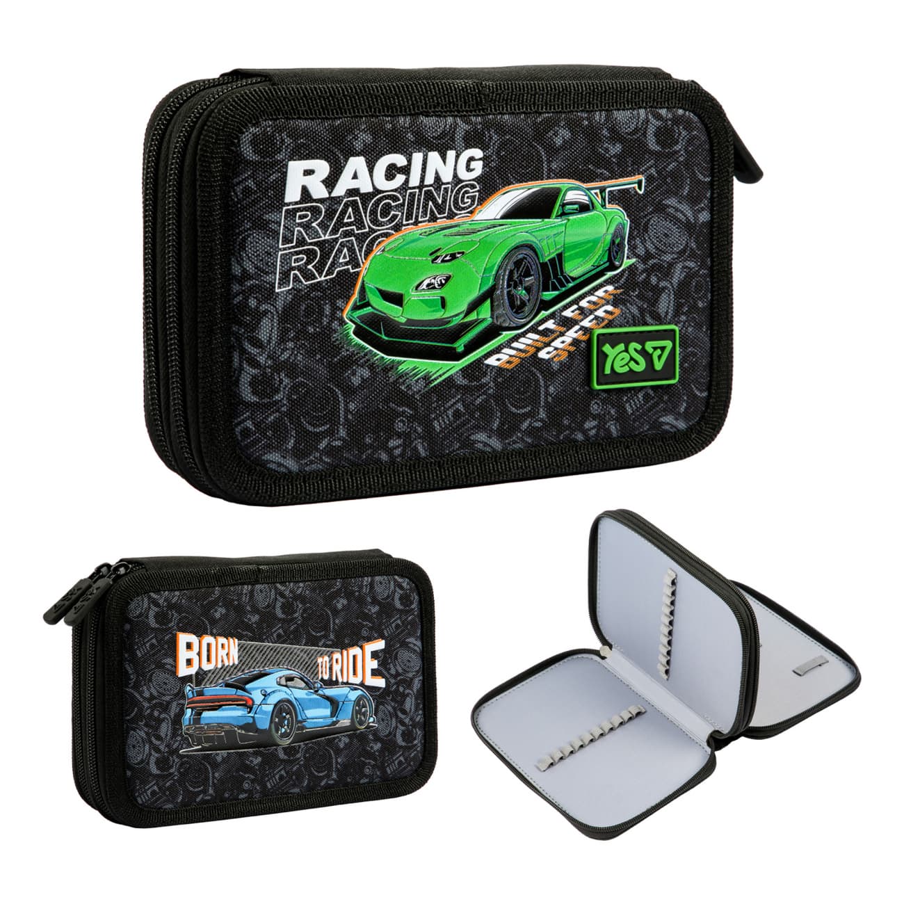 Пенал "Yes" Racing Life твердий, подвійн. №HP-01/533715/Р-26