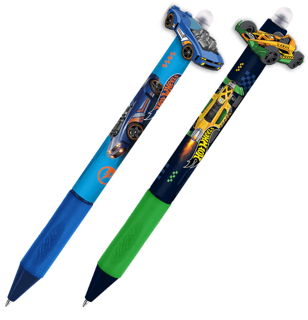 Ручка авт. шарик. "Kite" №HW26-393 Hot Wheels с фигуркой, синяя(36)