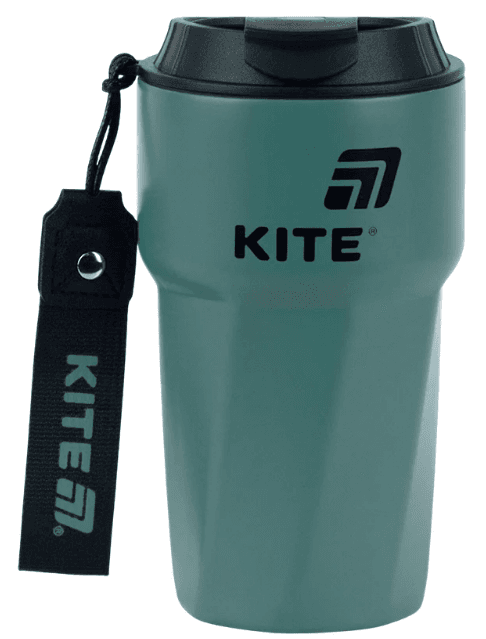 Термочашка метал. 0,45л "Kite" зелёная №K26-1220-2