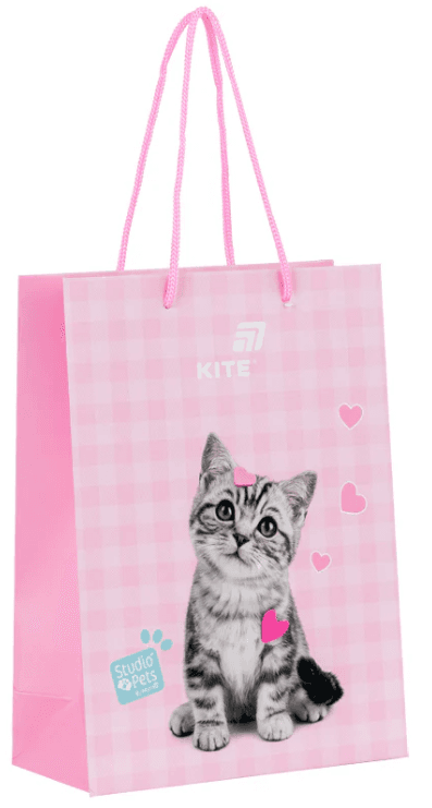Пакет подарочный бумаж. "Kite" Studio Pets №SP26-265 18х24см(5)