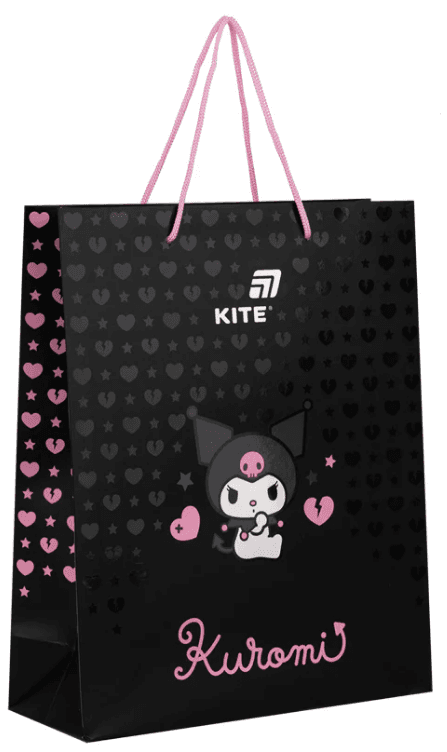 Пакет подарочный бумаж. "Kite" Kuromi №HK26-266-2 26х32см(5)