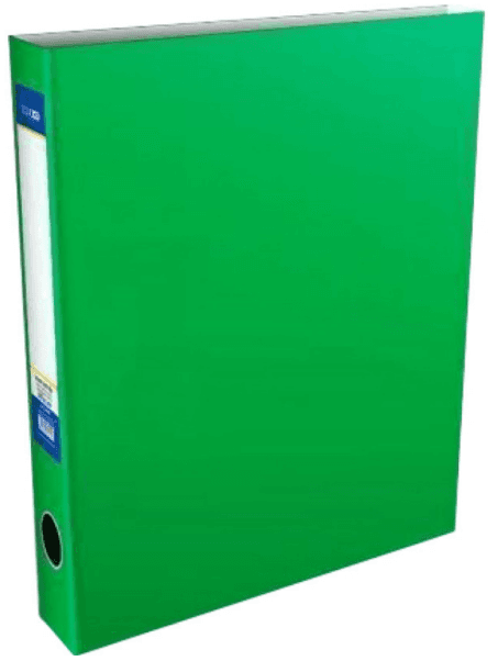 Папка-реєстратор А4 "Economix" 5см №E30709-04 (зелена) на 2-О кільцях(10)