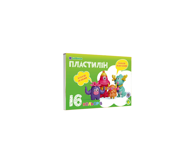 Пластилін 16 кольор. №6-434
