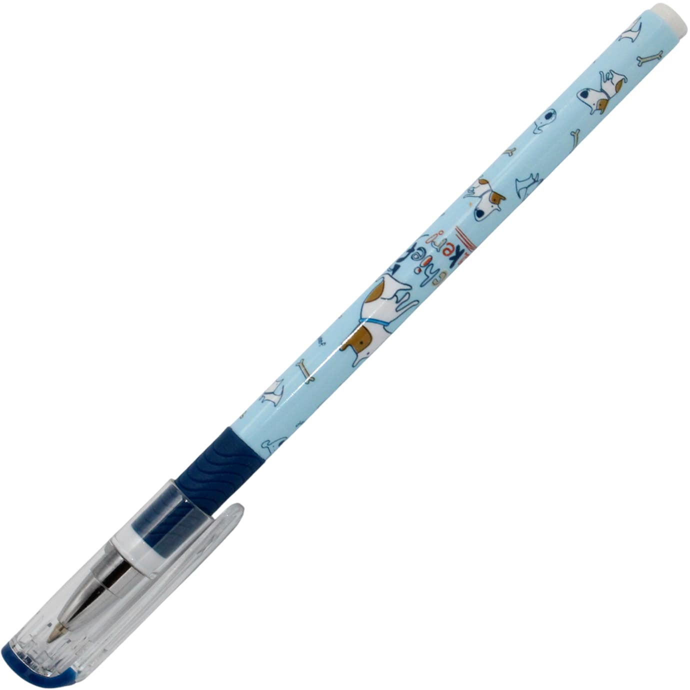 Ручка кульк. "Kite" №K24-032-3 Dog синя(28)(1260)