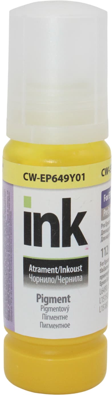 Чорнило ColorWay Epson №L-6490/L65XX/L11160/L15150/L15160/L15180 70мл yellow pigm.