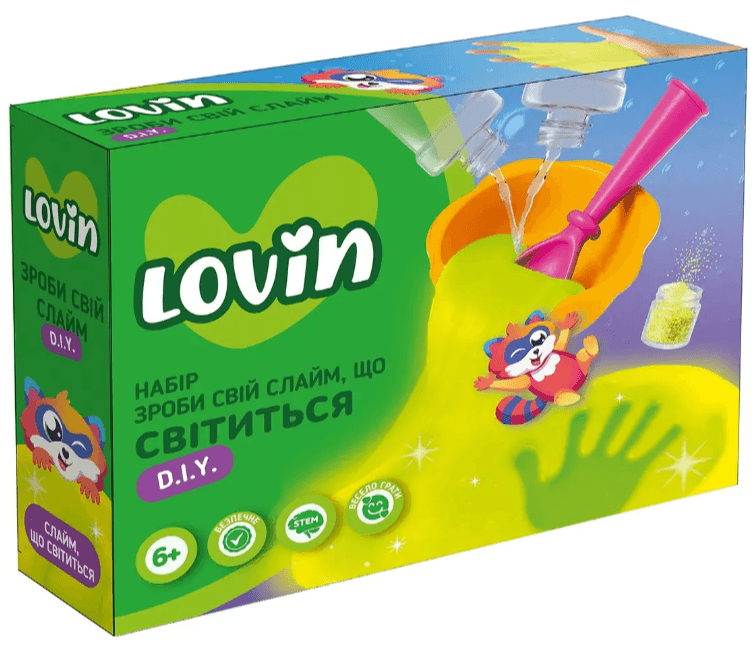 Набор "Lovin" Сделай Свой Слайм,светящийся №8000208