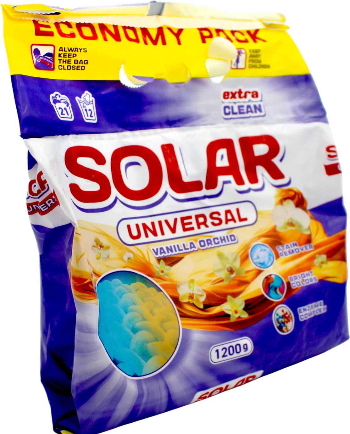 Прал. порошок 1200г універ. "Solar" Vanilla Orchi безфосф.(12)
