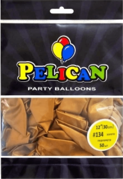 Кулька повітр. латексна 12"/30см пастель асорті №812134/Pelican/(50)