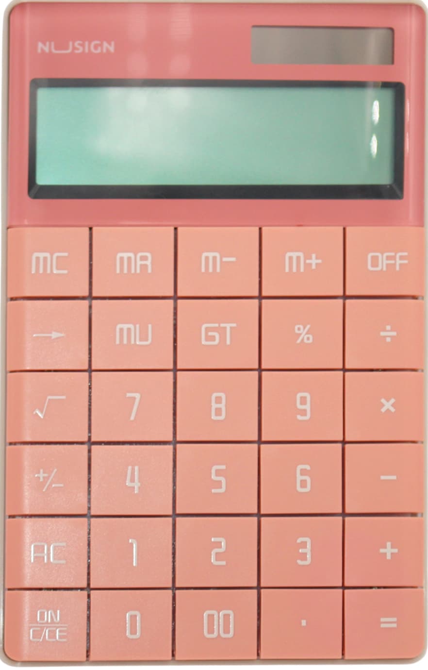 Калькулятор "Deli" №NS041 (12-розряд.) 165х103х12,5мм рожевий(10)