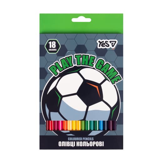 Олівці кольор. 18 кольор. "Yes" №290788 Football