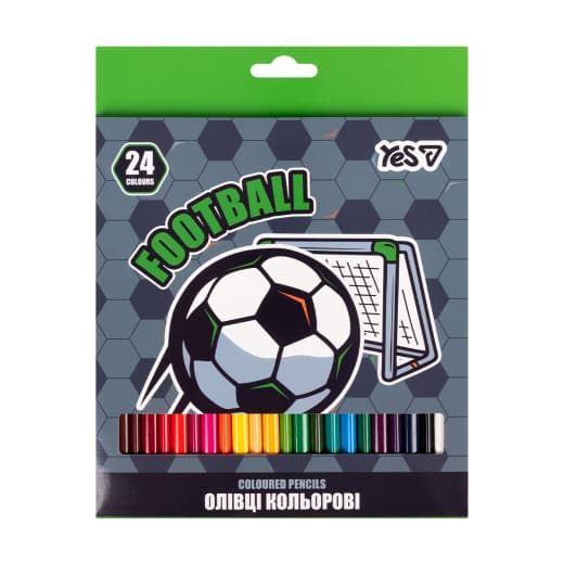 Олівці кольор. 24 кольор. "Yes" №290785 Football