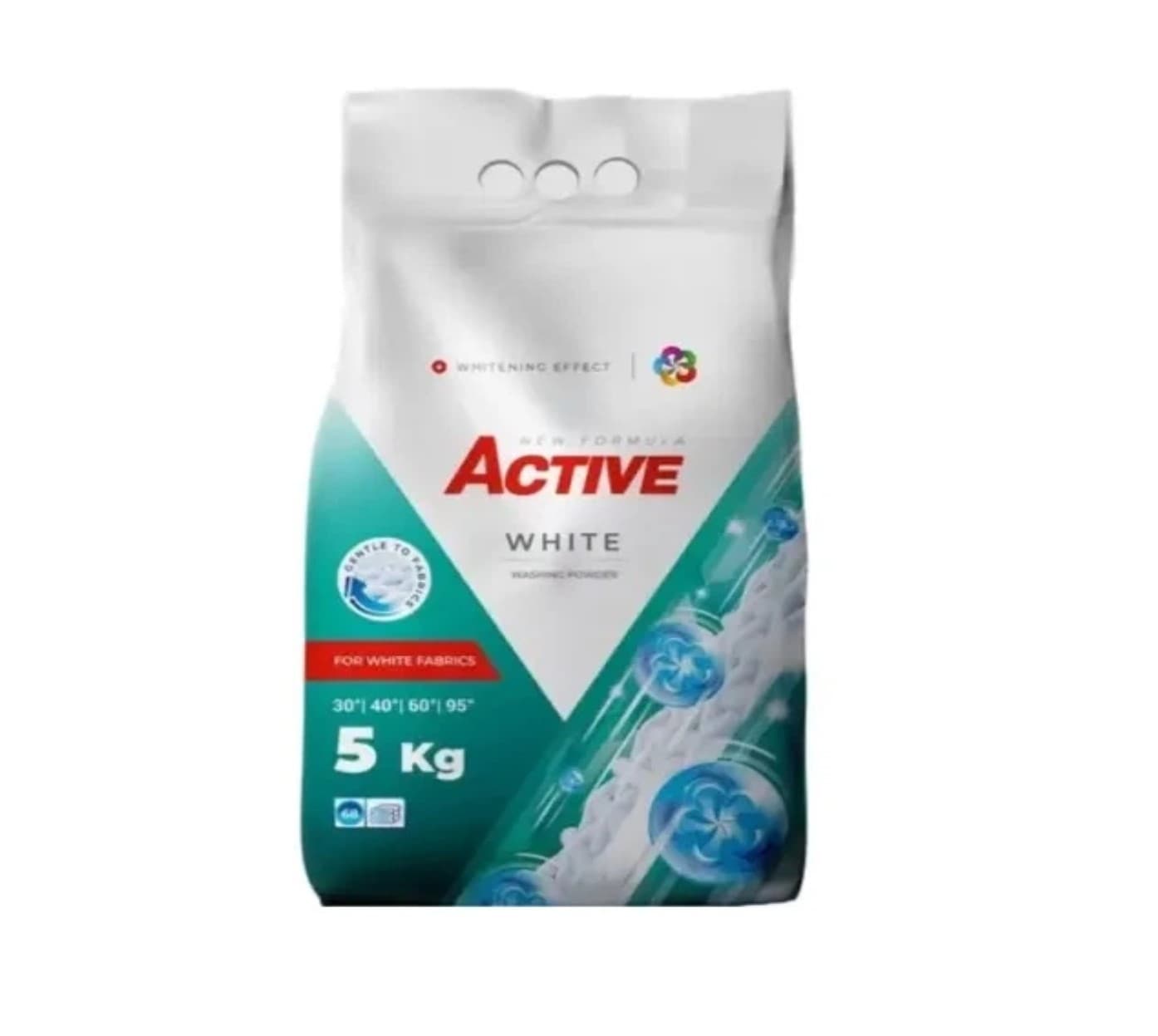 Прал. порошок 5кг "Active" White Active